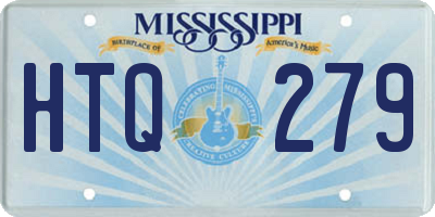 MS license plate HTQ279