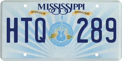 MS license plate HTQ289