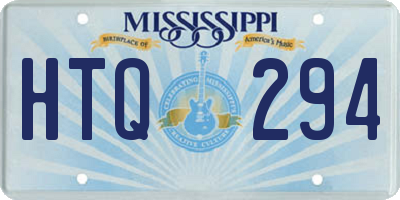 MS license plate HTQ294