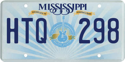 MS license plate HTQ298