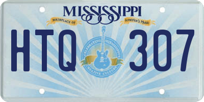 MS license plate HTQ307