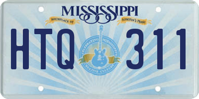 MS license plate HTQ311