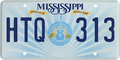 MS license plate HTQ313