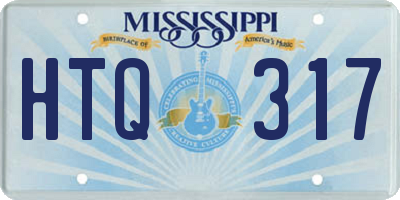 MS license plate HTQ317
