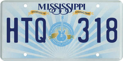 MS license plate HTQ318