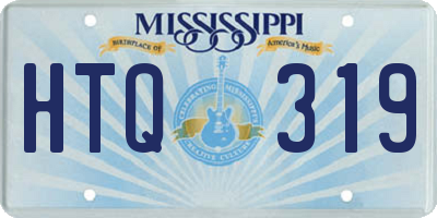 MS license plate HTQ319