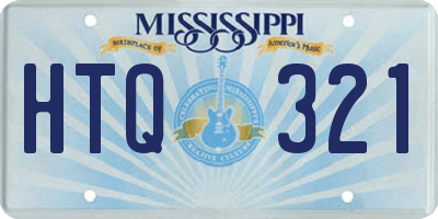 MS license plate HTQ321