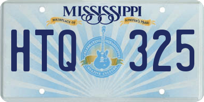 MS license plate HTQ325
