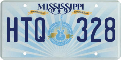 MS license plate HTQ328