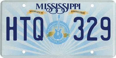 MS license plate HTQ329