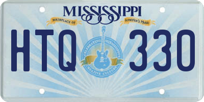 MS license plate HTQ330