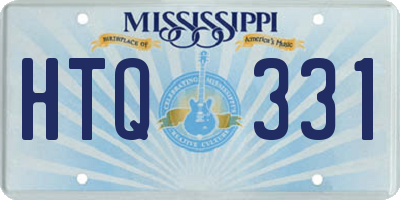 MS license plate HTQ331