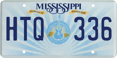 MS license plate HTQ336