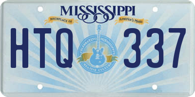 MS license plate HTQ337