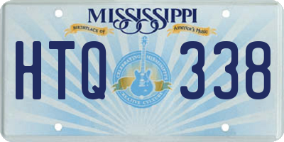 MS license plate HTQ338