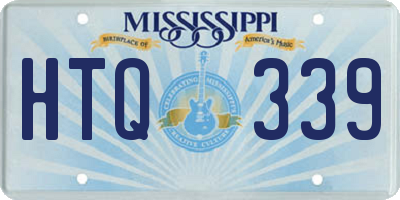 MS license plate HTQ339