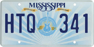 MS license plate HTQ341