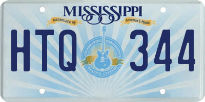 MS license plate HTQ344