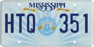 MS license plate HTQ351
