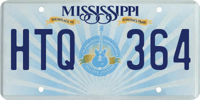 MS license plate HTQ364