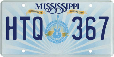 MS license plate HTQ367