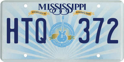 MS license plate HTQ372
