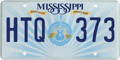 MS license plate HTQ373
