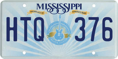 MS license plate HTQ376
