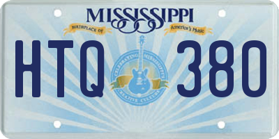 MS license plate HTQ380