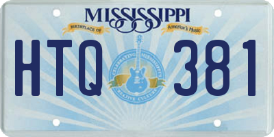 MS license plate HTQ381