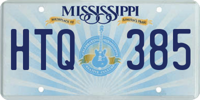 MS license plate HTQ385