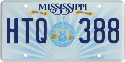 MS license plate HTQ388