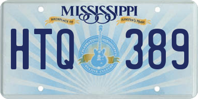 MS license plate HTQ389