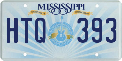 MS license plate HTQ393