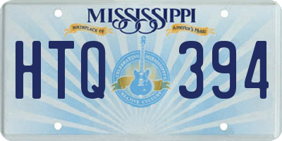 MS license plate HTQ394