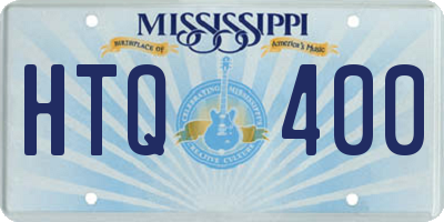 MS license plate HTQ400