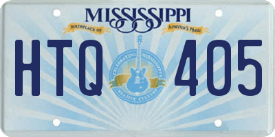 MS license plate HTQ405
