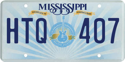 MS license plate HTQ407