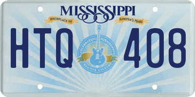 MS license plate HTQ408