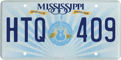 MS license plate HTQ409