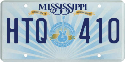 MS license plate HTQ410