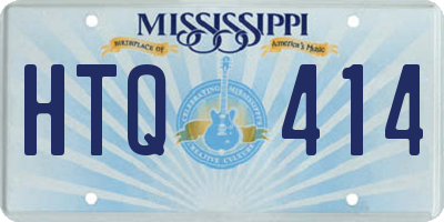 MS license plate HTQ414
