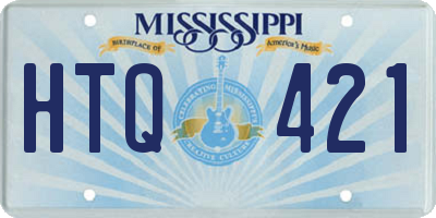 MS license plate HTQ421