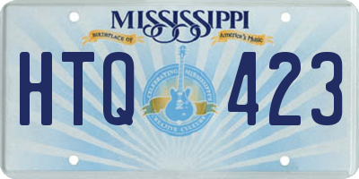 MS license plate HTQ423