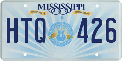 MS license plate HTQ426