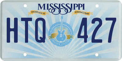 MS license plate HTQ427