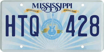 MS license plate HTQ428