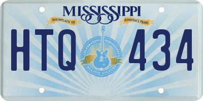 MS license plate HTQ434