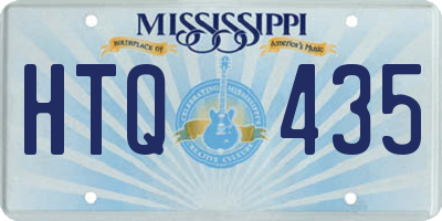 MS license plate HTQ435