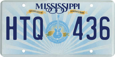 MS license plate HTQ436